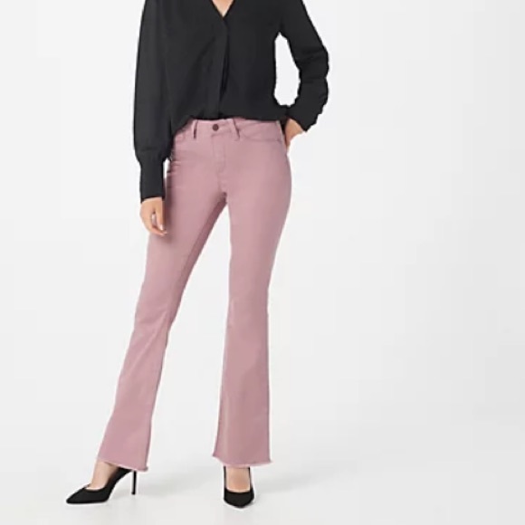 Laurie Felt Power Silky Color Denim Boot-Cut - Plum